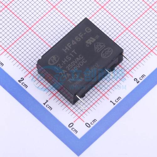 HF46F-G/12-HS1T 插件,7x20.5mm 功率继电器可开票配套量大从优