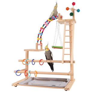 豪华版鹦鹉秋千站架虎皮牡丹玄凤鹦鹉玩具梯子吊环攀爬梯楼梯吊桥