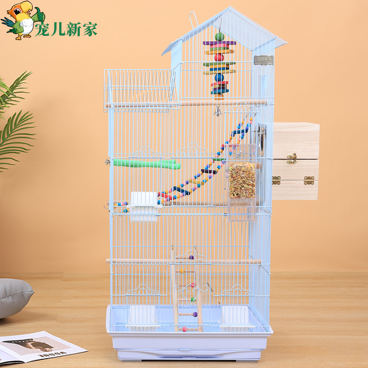 宠儿新家豪华大型大号鸟笼鹦鹉笼子虎皮牡丹玄凤专用别墅繁殖笼子