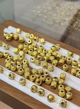 纯铜镶钻方糖绿色、宝蓝、玫红、紫色SH