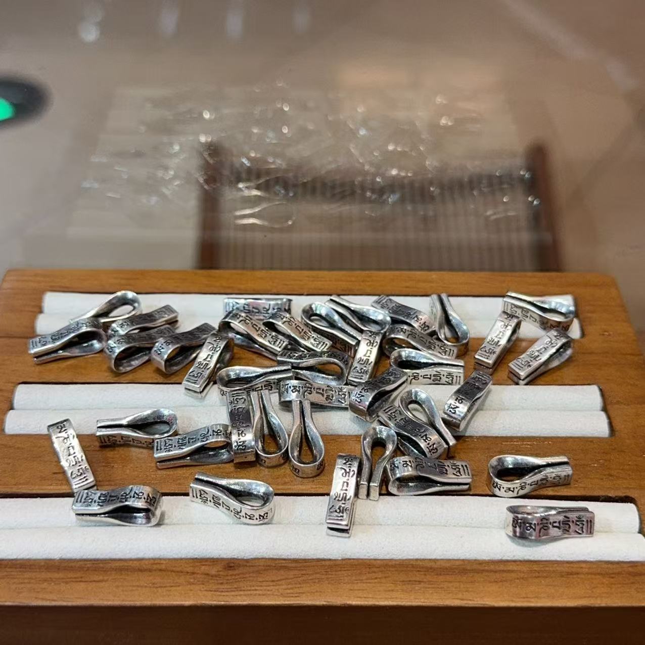 纯铜六字箴言卡子SH