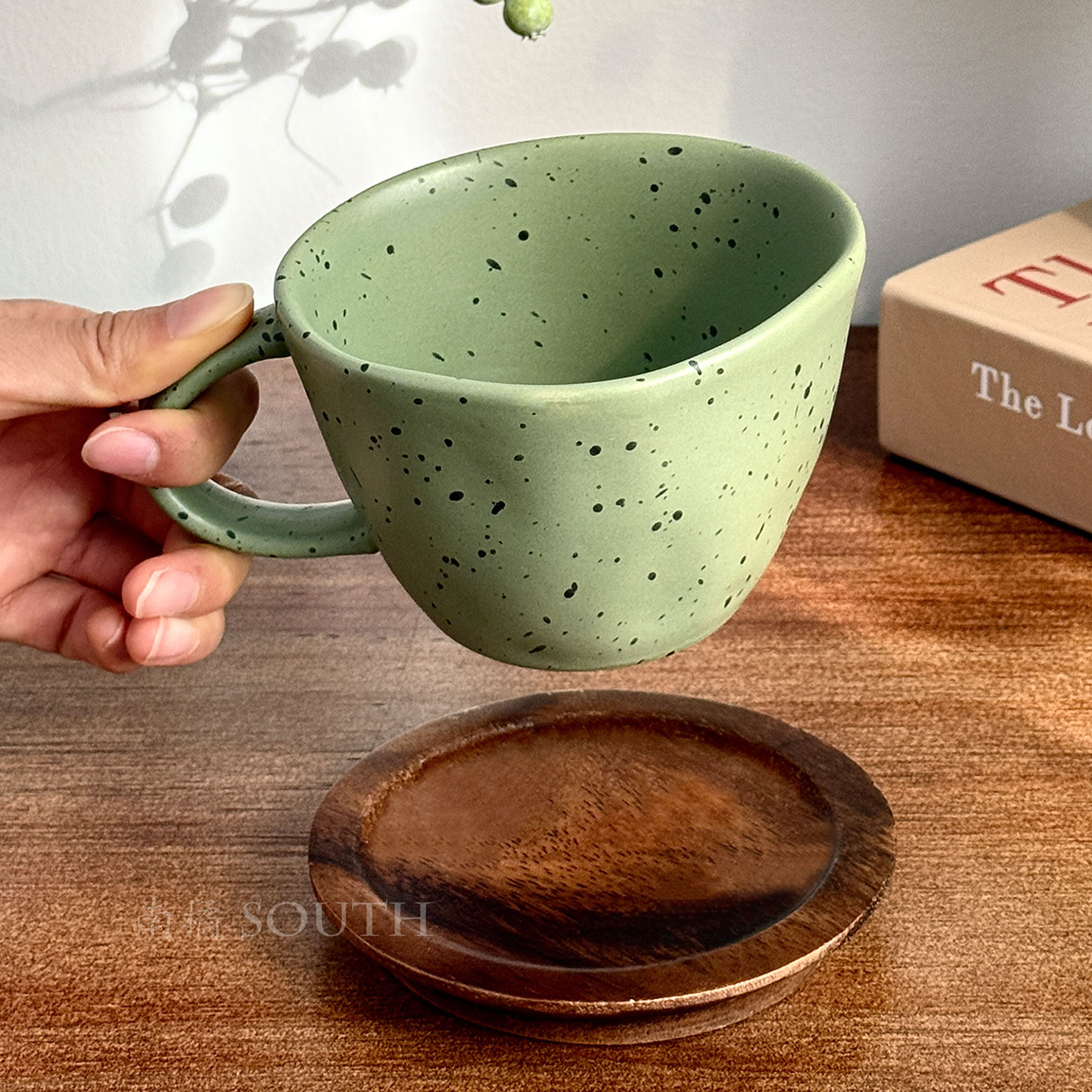 复古不规则橄榄绿泼墨陶瓷马克杯拿铁咖啡杯子大容量水杯小众礼物,餐饮具,咖啡杯,淘宝优惠券,粉丝福利购,淘宝优惠卷