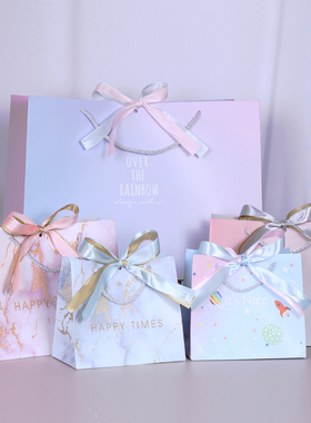 礼品袋高档教师节大号生日礼物袋子端午节红色伴手礼手提袋高级感