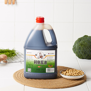 六必居金狮利康酱油1.75L桶商用酿造酱油烹调炒菜卤肉腌制餐饮