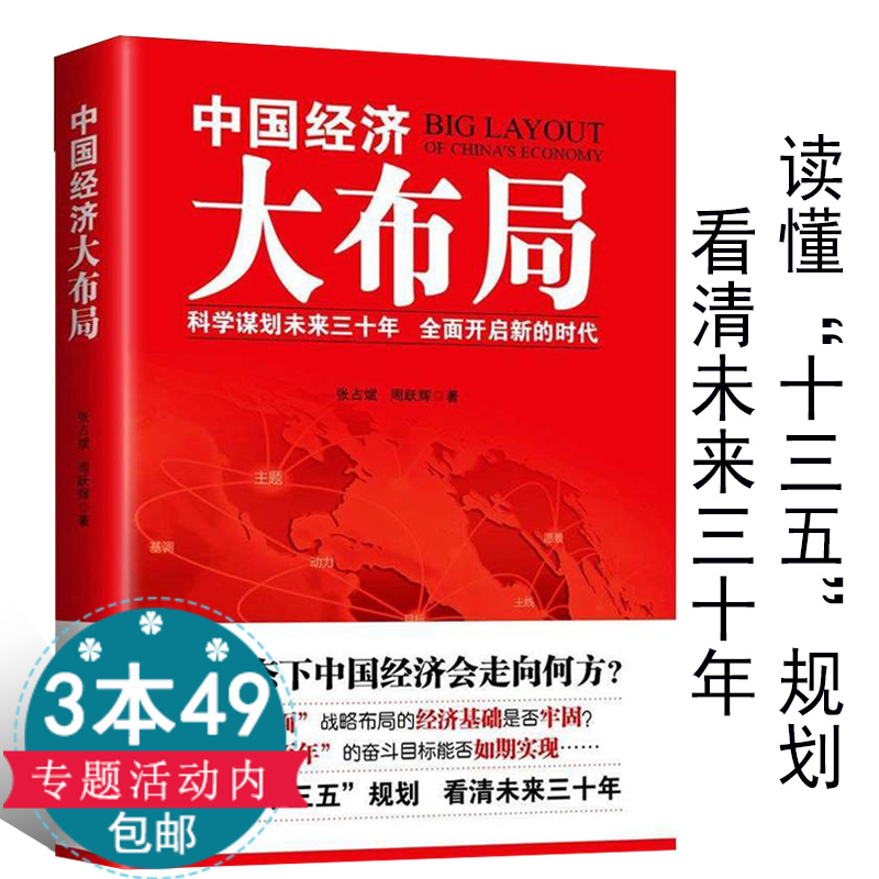 【库存尾品3本49包邮】中国经济大布局 解读中国经济格局的当下与未来何去何从分享趋势大破局2019从工业化到城市化世界是红的书籍