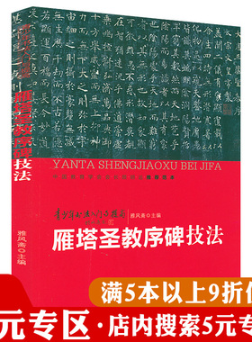 【5元专区】青少年书法入门与提高--雁塔圣教序碑技法书法入门楷书学习历代名家碑帖褚遂良书法教程褚体入门毛笔书法临摹字帖书籍