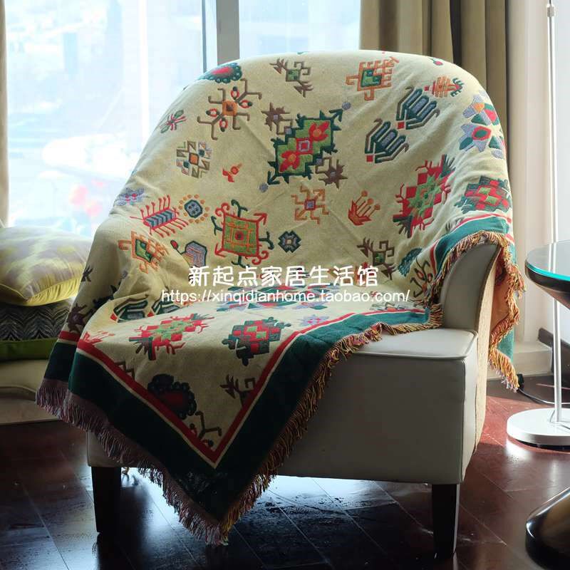 Turkey American style kilim Tibet Ethnic style weave Cotton blanket Sofa towel decorate Gabion Tapestries carpetin the Home Fabric , Cushion/Cushion/Sofa cushion , Sofa cushion  category - from Buy2taobao.com to provide professional Taobao agent buy service