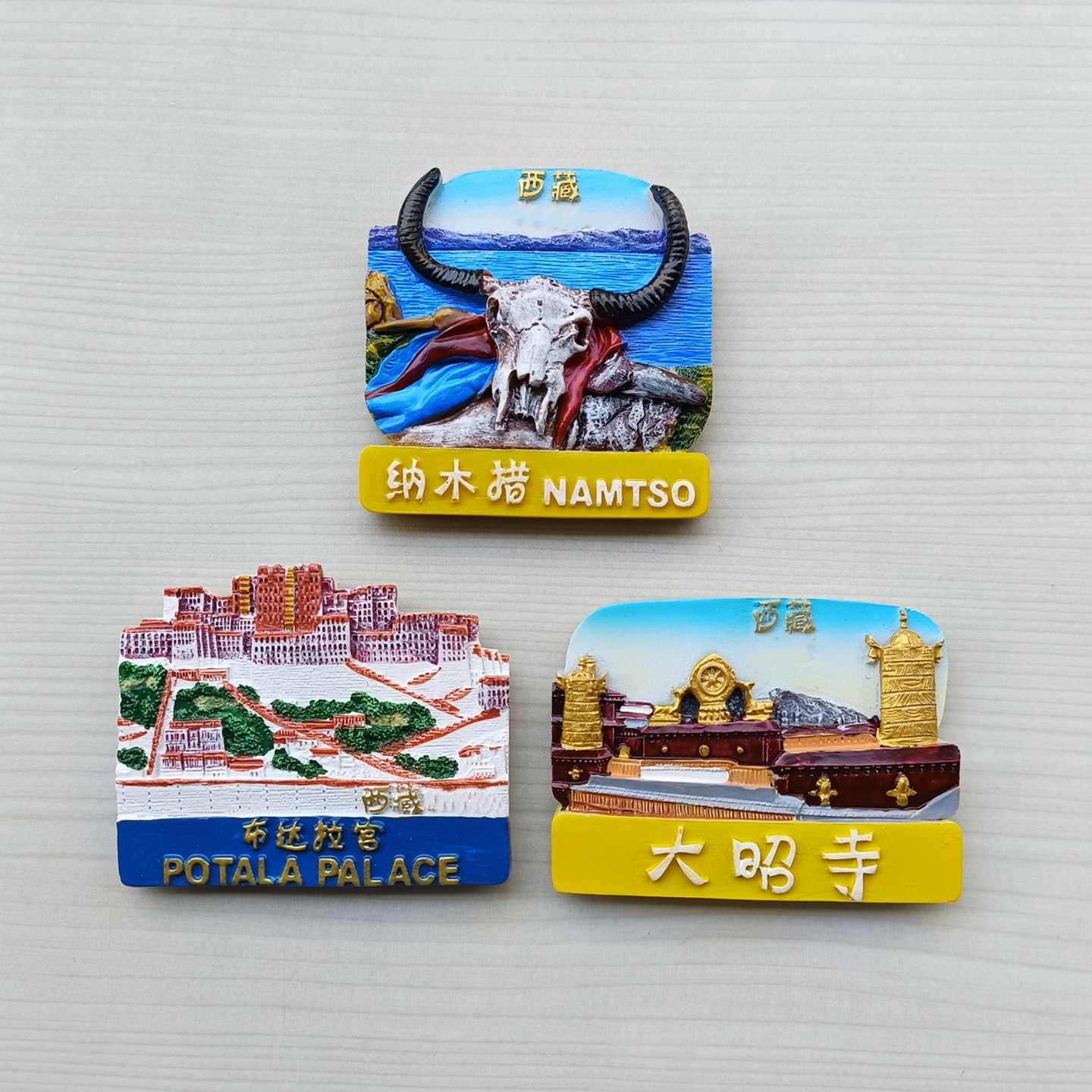 西藏冰箱贴旅游纪念品3d立体磁贴