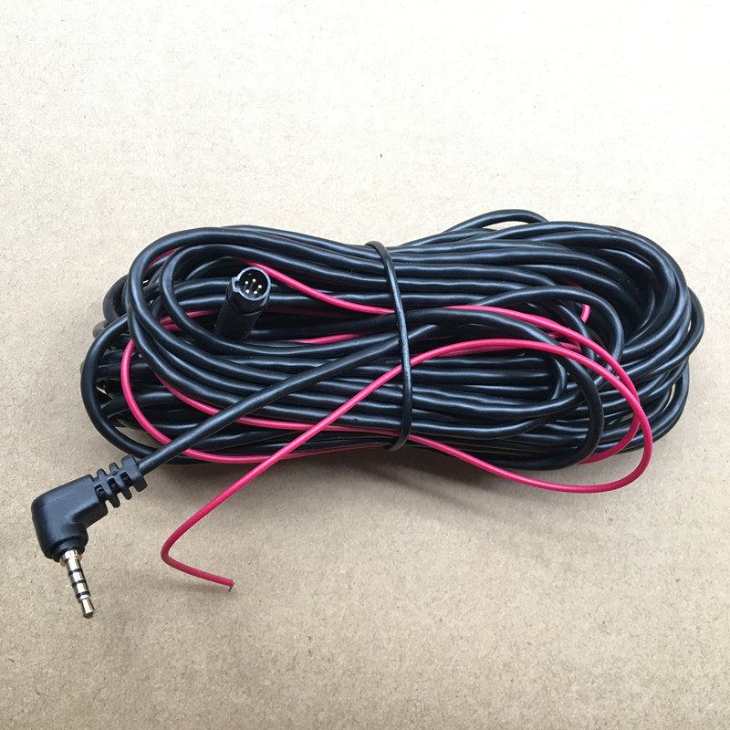 汽车行车记录仪后摄像头连接加延长线后视镜倒车影像流媒体4芯5孔