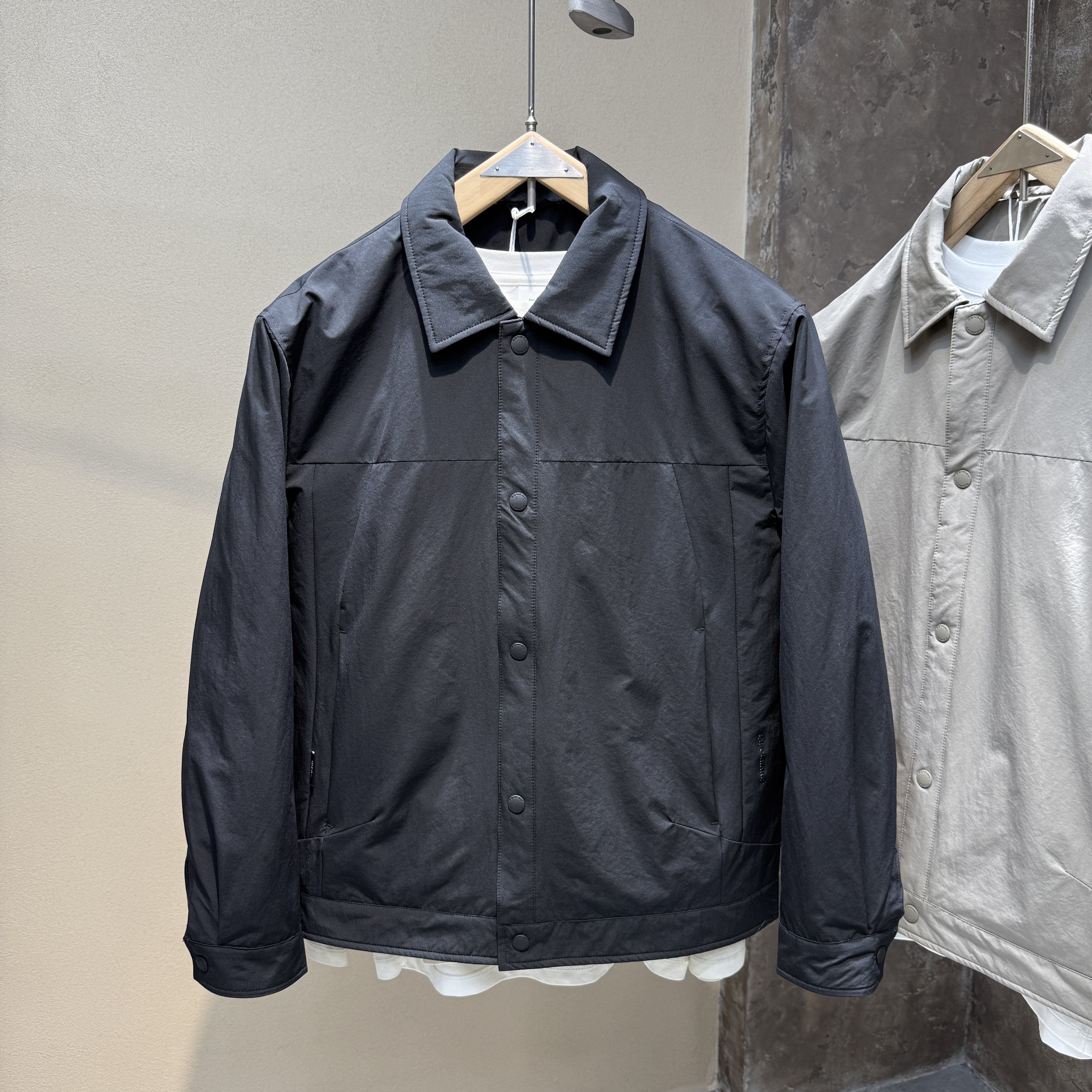 衬衫领轻薄羽绒服男冬季新款轻便防寒90白鸭绒外套男翻领羽绒夹克
