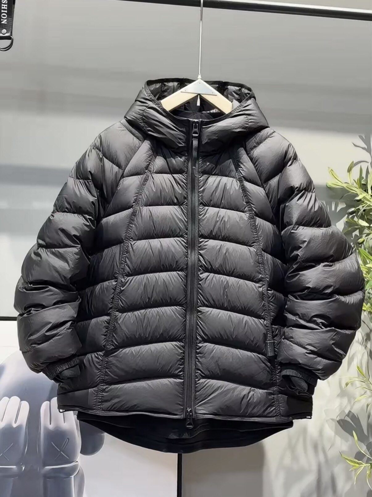 抗寒加厚连帽羽绒服男冬季新款纯色90鸭绒保暖外套男排骨羽绒上衣