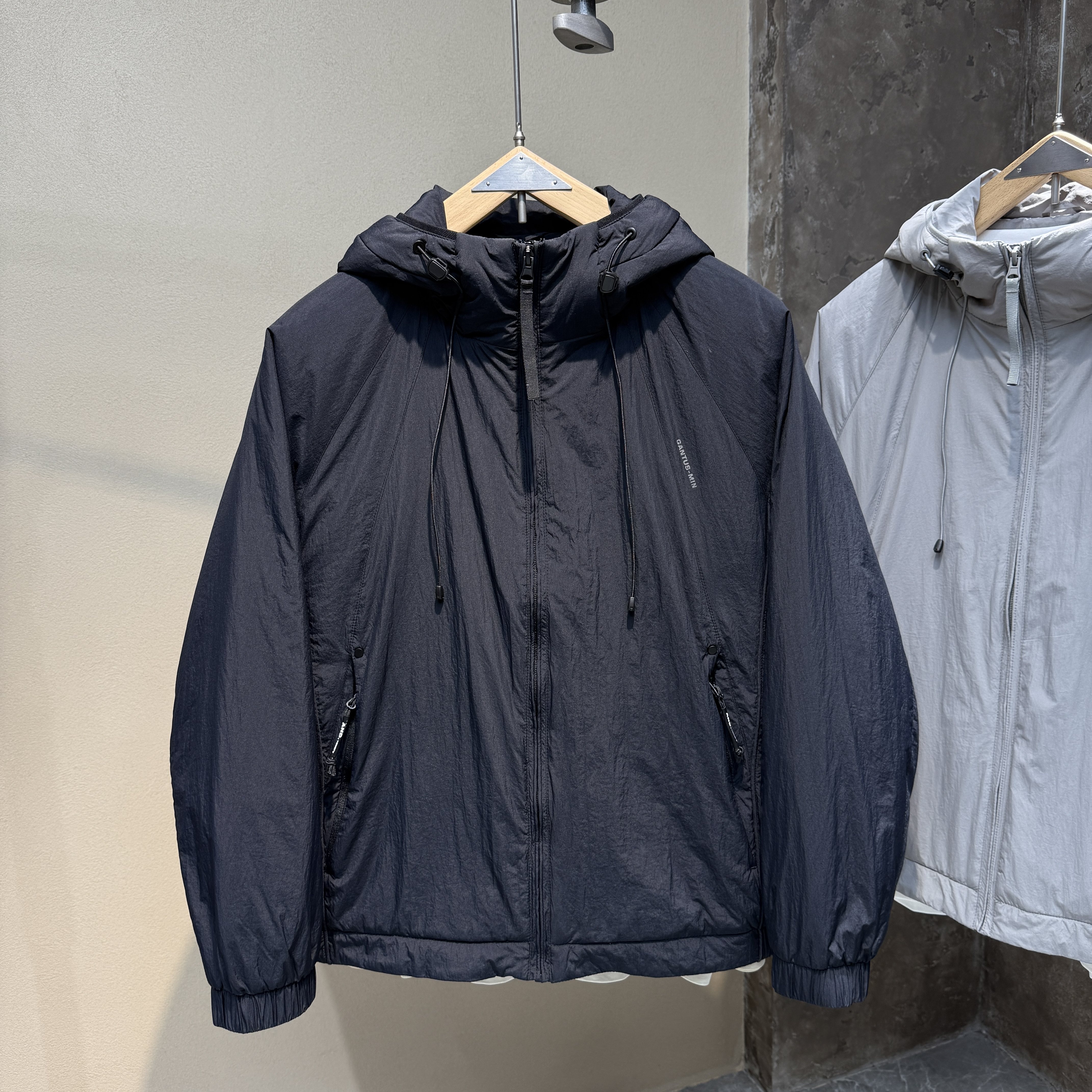 棉衣男冬季新款休闲连帽棉服外套男潮流时尚二棉夹克男加厚冲锋衣