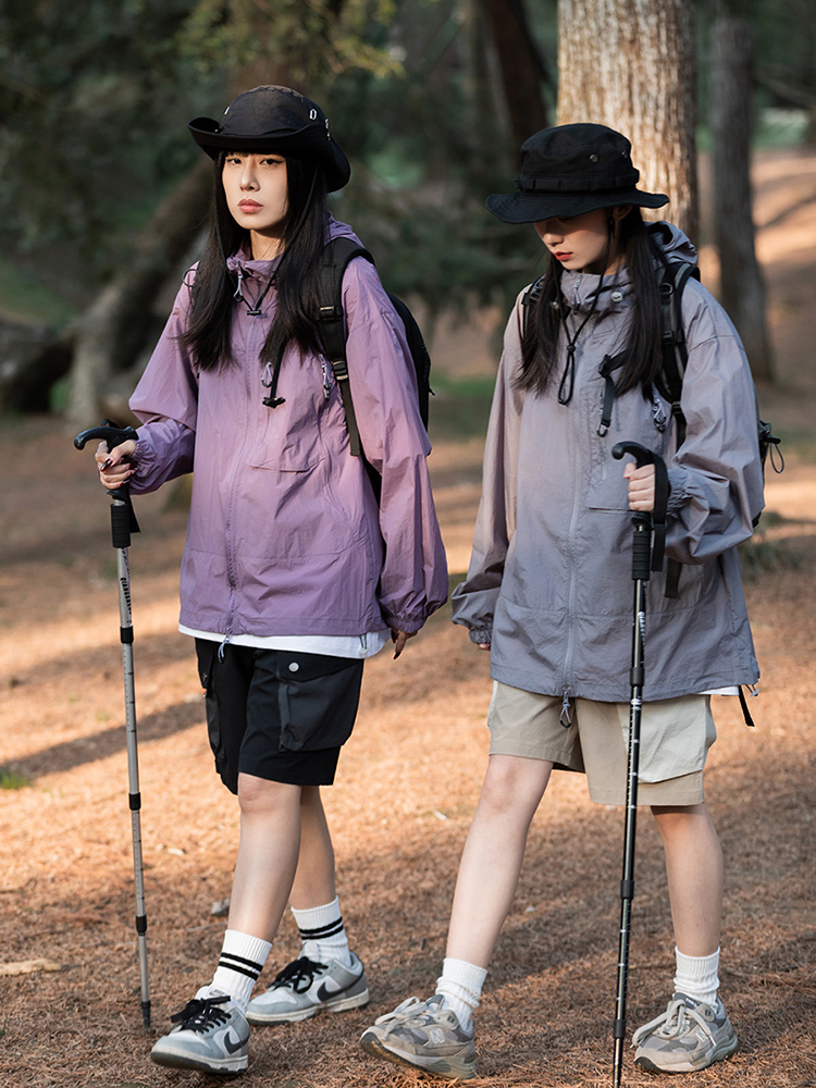 Psalmist歌颂者日系工装连帽UPF50+轻薄宽松户外2024夏防晒衣男女