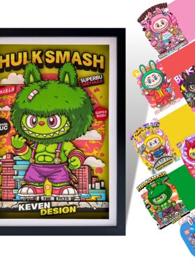 凹凸Panda手作SuperBubu超级英雄Hulk绿巨人原创潮流3D立体装饰画