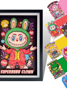凹凸Panda手作SuperBubu超级英雄Joker小丑潮玩纸艺立体挂画收藏