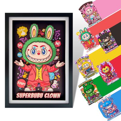 凹凸Panda手作SuperBubu超级英雄Joker小丑潮玩纸艺立体挂画收藏