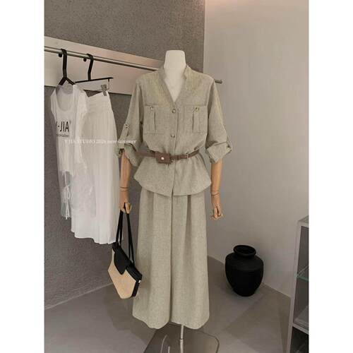 YJIA伊嘉松弛老钱风亚麻