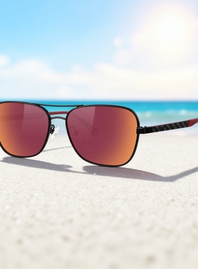 洛伊士26新款镀膜偏光碳纤维方框太阳镜开车驾驶钓鱼墨镜男女同款