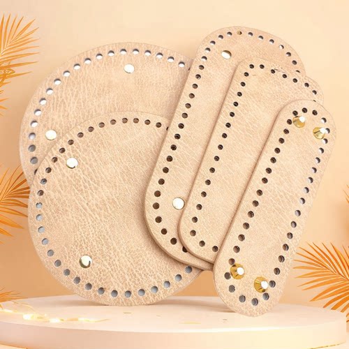 定型黑色仿皮纹泫雅编织加硬包底