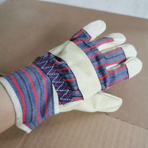 库存清仓二层牛皮电焊手套耐磨防护耐高温防烫真皮劳保手套女小号