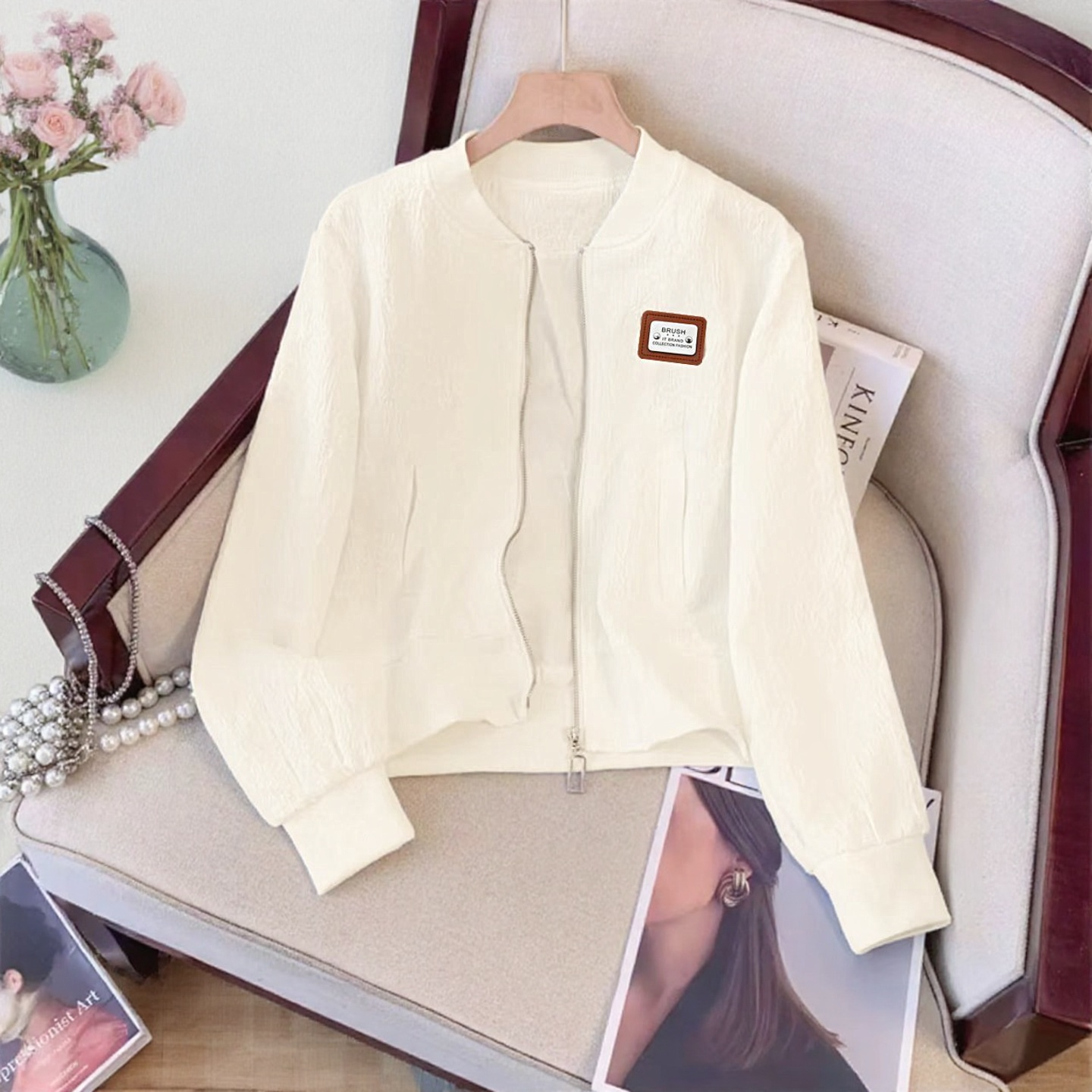 小个子短款外套女2025春秋新款时尚时尚百搭洋气棒球服休闲上衣