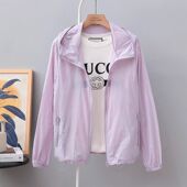 透气防晒服女运动休闲时尚 2025新款 薄款 潮流速干连帽防晒衣外套女