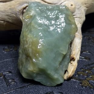 吊坠 油润无结构糖青戈壁料 挂件精品 戈壁料原石 新疆和田玉