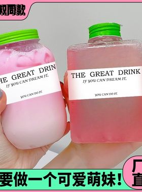 奶茶杯子塑料瓶外卖饮料瓶胖胖杯