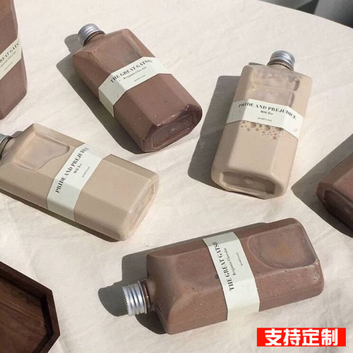 一次性果汁饮料ins风奶茶瓶