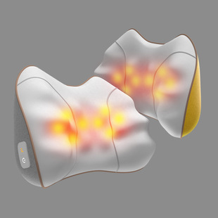 腰部按摩器背部车载家用热敷腰靠腰椎家用热敷腰靠靠枕办公室揉捏