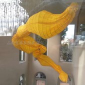 特色艺术创意灯个性 异型布艺吊灯酒店会所售楼处大型非标定制灯具