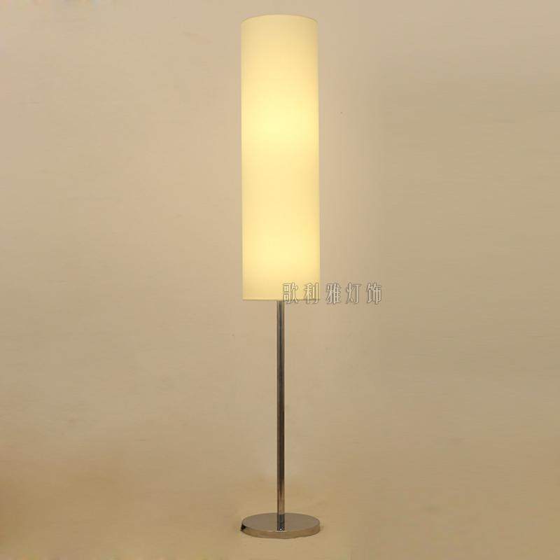 北欧现代简约时尚圆柱长筒立柱落地灯样板间客厅书房卧室工作台灯
