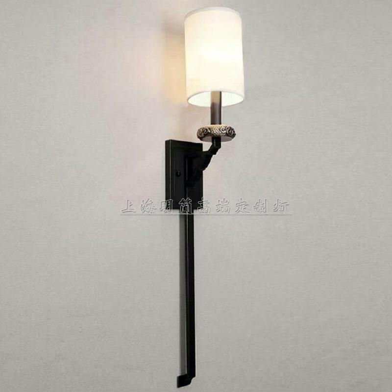 客厅背景墙新中式灯书房过道壁灯