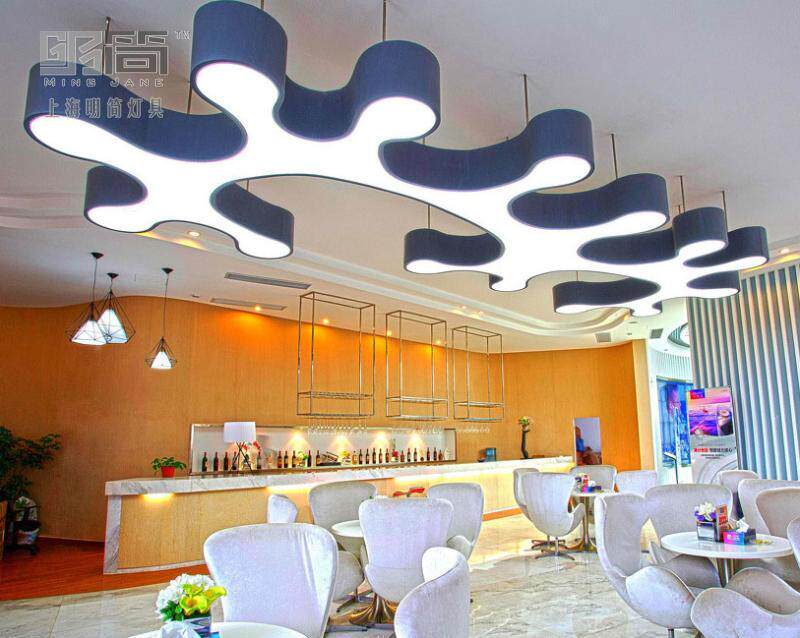 酒店大堂会所宴会厅大型吸顶吊灯售楼处非标工程灯个性创意异型灯