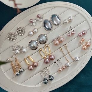 实拍孤品特价 清仓捡漏 精工纯银高品质天然珍珠耳饰一物一图 甄奢