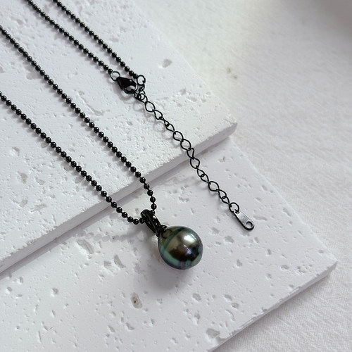 《夜的眼眸》倪妮同款暗黑系列巴洛克大溪地黑珍珠个性吊坠项链