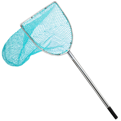 不锈钢加长抄杆实心抄钓鱼抄网头