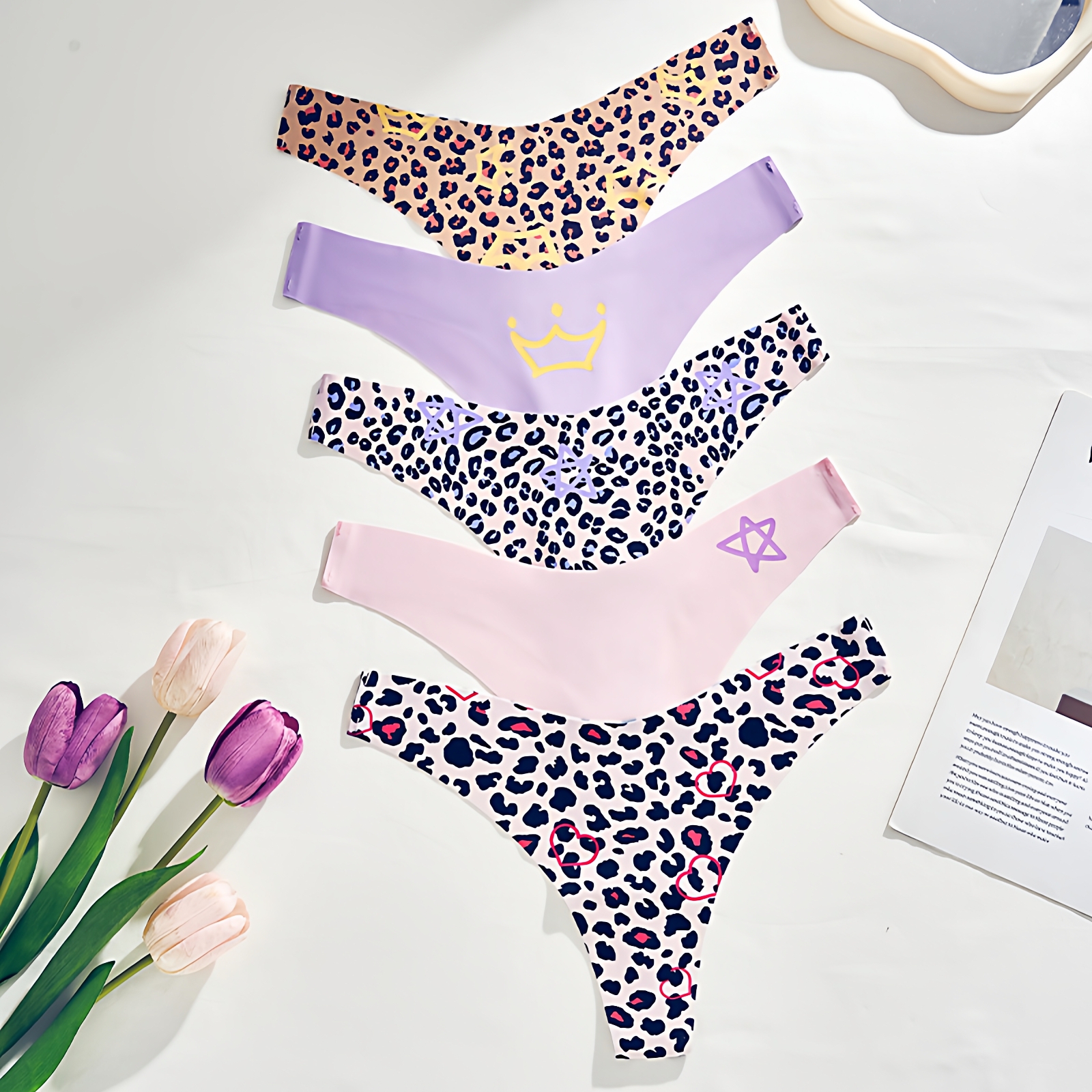 冰丝无痕健身打底大码丁字裤女