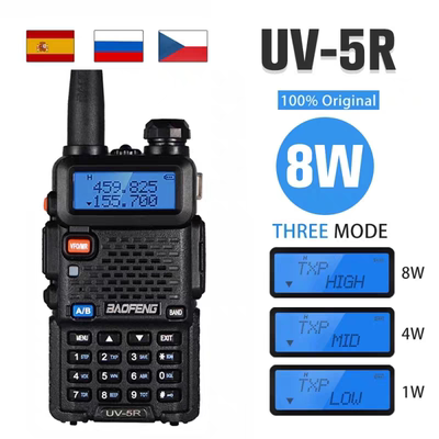 宝锋BF-UV5R对讲机8W版 外贸出口亚马逊热卖UV双段双显BAOFENG 5R