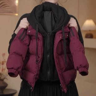 儿童男女童加厚冬装 潮流棉衣保暖外套厚 两件2024羽绒棉服新款 冬季