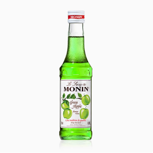 【新品】莫林MONIN青苹果风味糖浆玻璃瓶250ml奶茶原料调酒调味