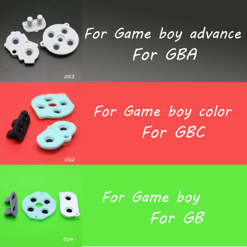 适用于GBA GBC GB 游戏机导电胶 GB掌机按键导电胶Game BOY按键胶