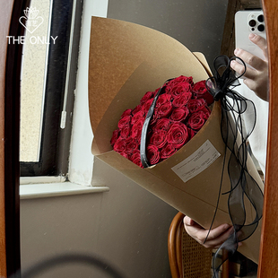 薇艺 巨型甜筒花束冰淇淋花束创意diy材料花艺硬挺纸鲜花包装