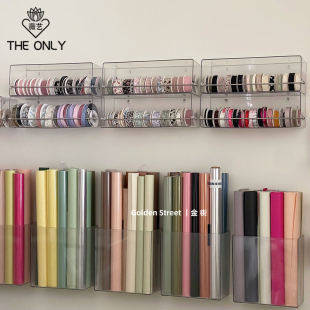 挂壁式 收纳盒花艺diy材料收纳盒亚克力透明收纳盒大容量整理盒