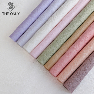 薇艺石纹肌理纸节日鲜花包装 褶皱纸 纸花艺diy材料包花纸花束包装