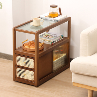 可移动沙发边几侧边柜小户型家用客厅角几窄边桌茶台置物架小茶几