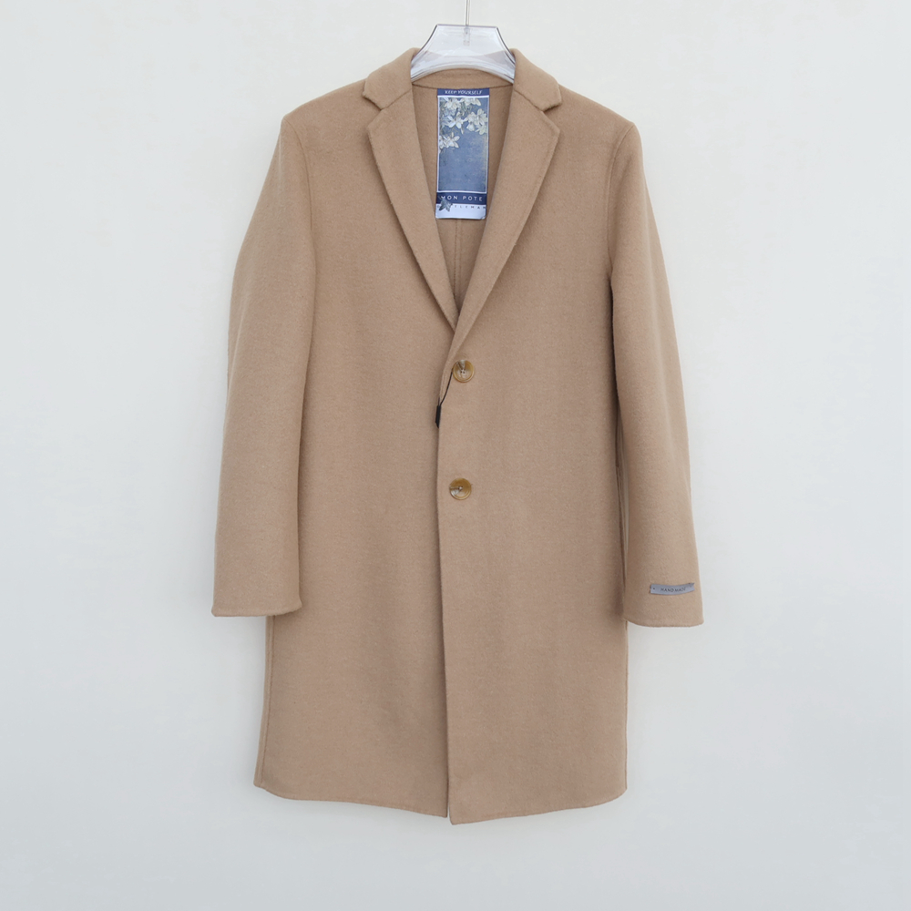 拉夏商場撤柜正品羊毛雙面呢大衣