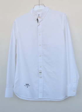 拉JW系列/M专柜正品男装 春秋纯棉厚柔休闲长袖衬衫2A3690白色