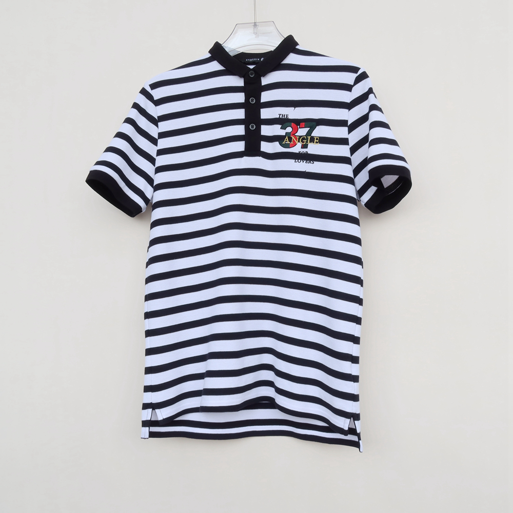 拉夏专柜断码男装夏纯棉短袖T恤