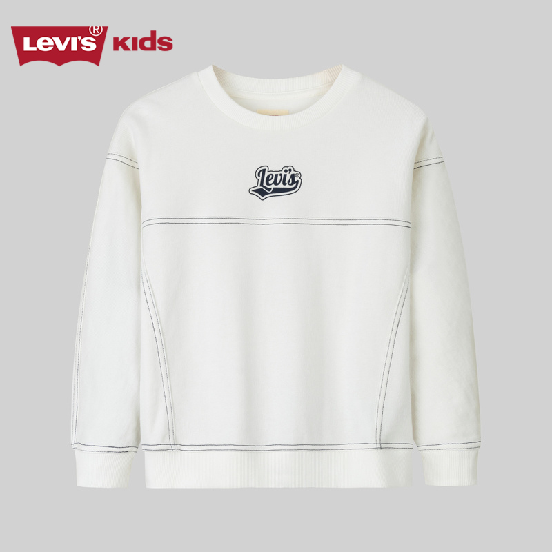 明显复古长袖卫衣李维斯儿童